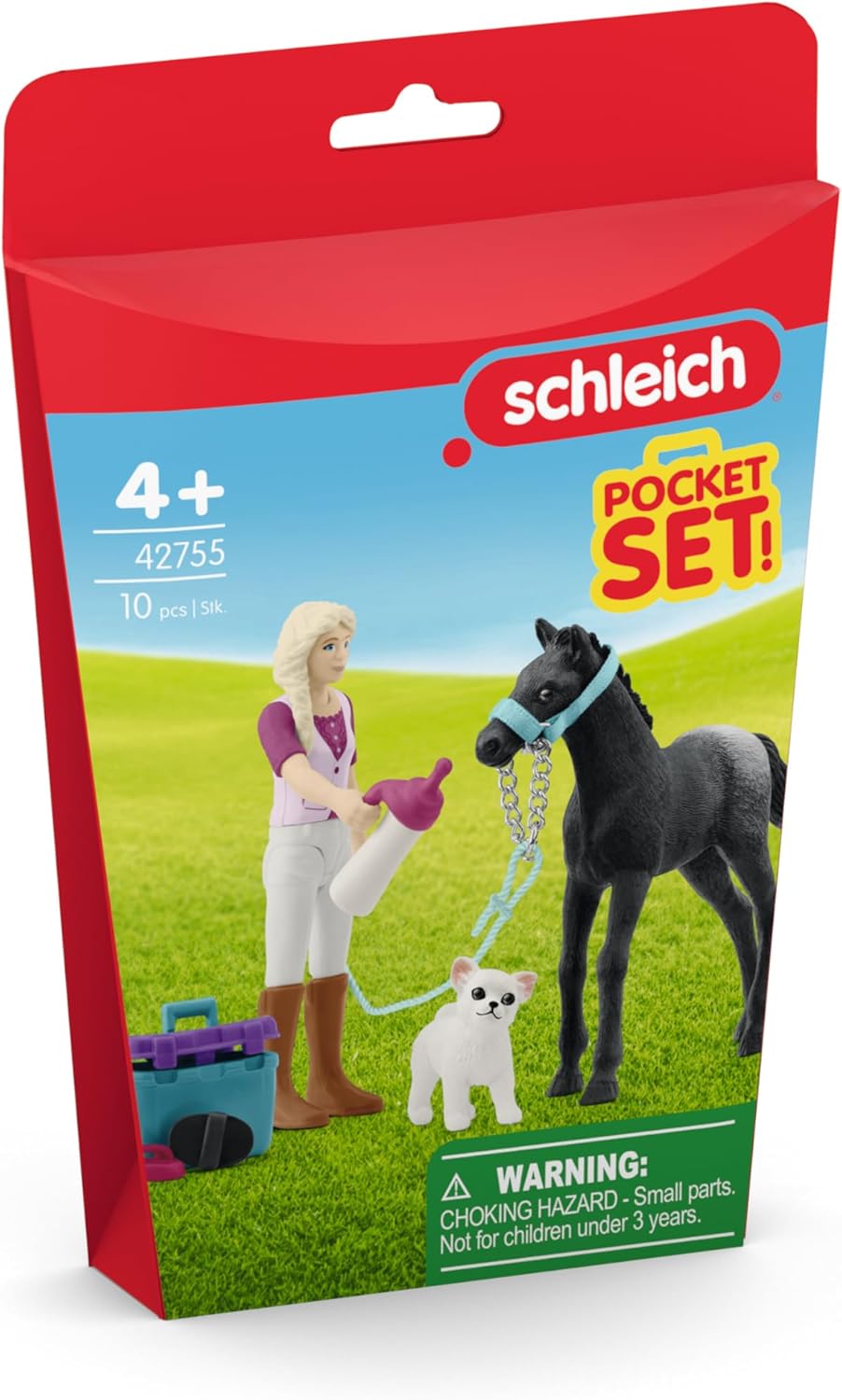 Schleich Horse Club Care Set foal with Sofia 10 Piece Pocket Set for Girls and Boys Ages 4+