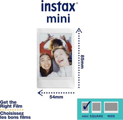 instax mini instant film, Blue Marble border, 10 shot pack, suitable for all instax mini cameras and printers