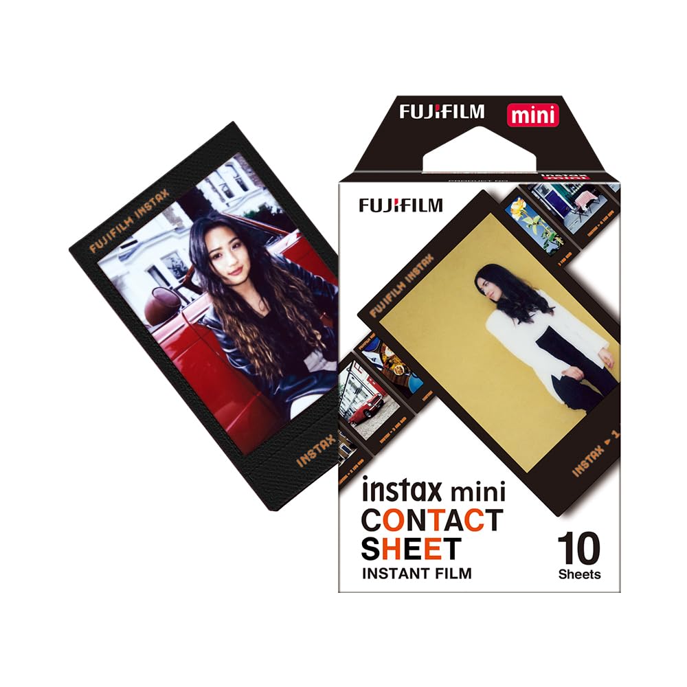 instax mini instant film Contact Sheet border, 10 shot pack, suitable for all instax mini cameras and printers