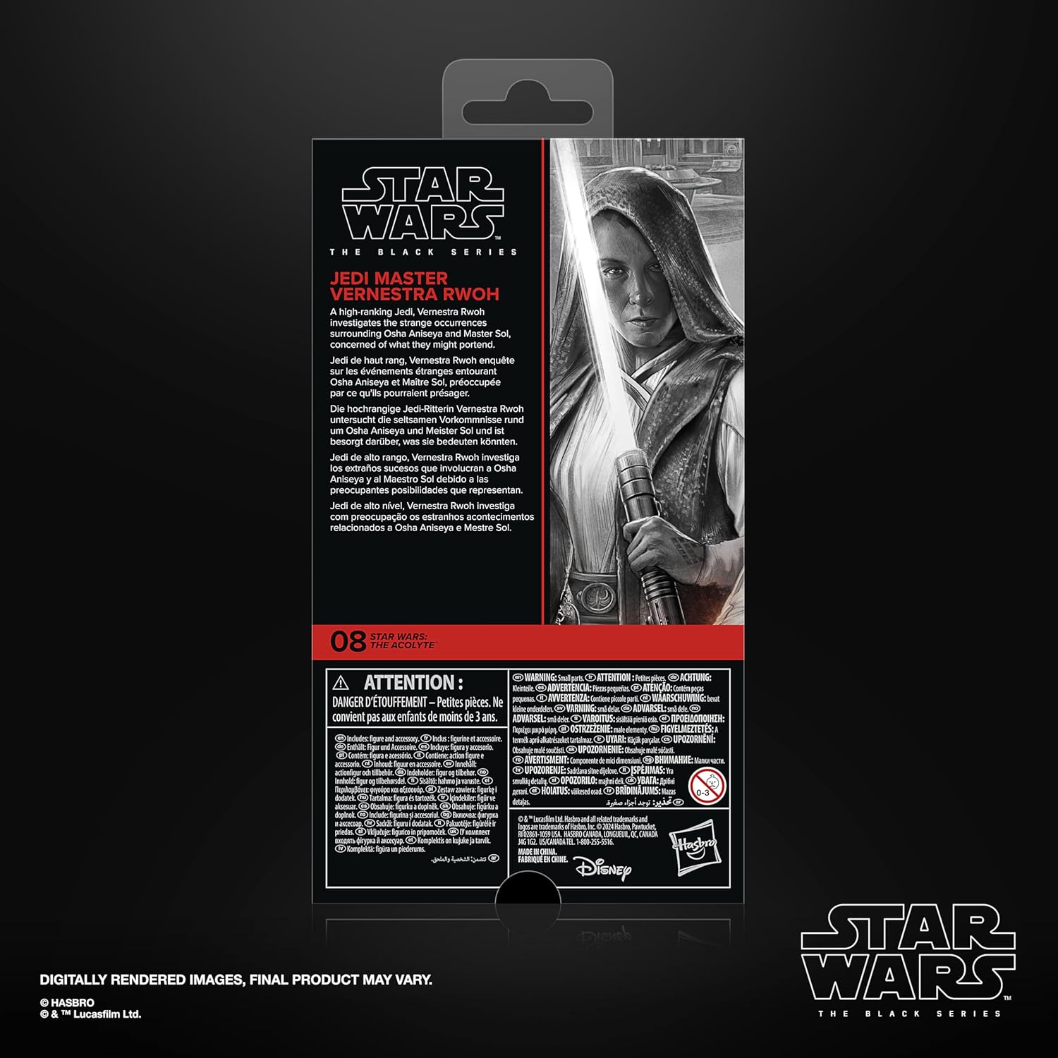 Star Wars The Black Series Jedi-Meisterin Vernestra Rwoh, The Acolyte Action-Figur zum Sammeln (15 cm