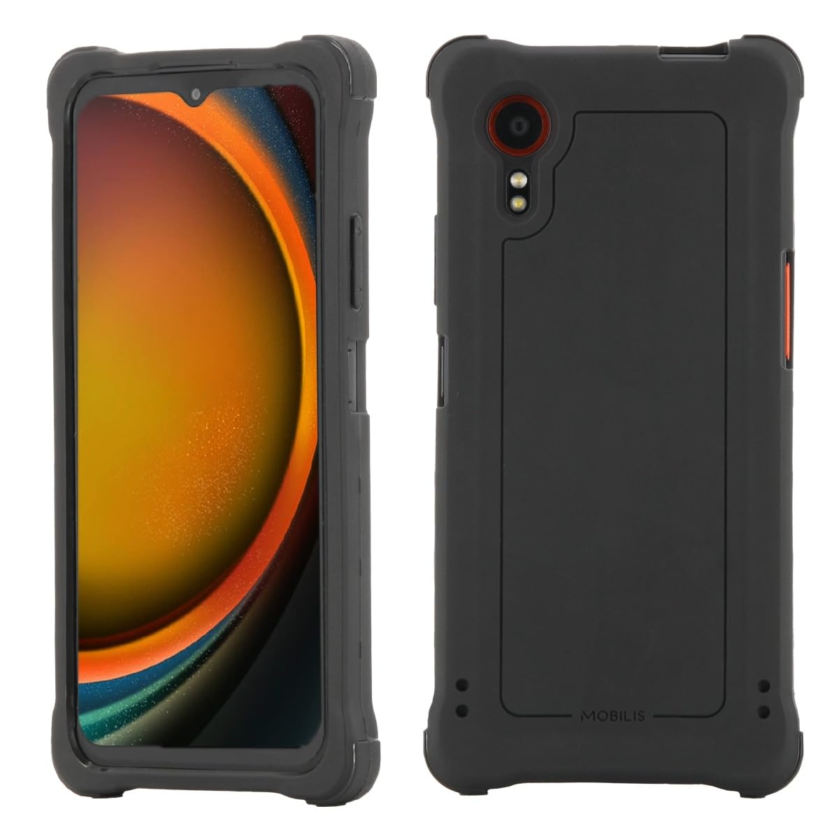 Protective Case Compatible with Samsung Galaxy XCover 7 6.6 Inch 2023, Bumper Anti-Shock, 35x Higher Shock Resistance than Military Standard, Black
