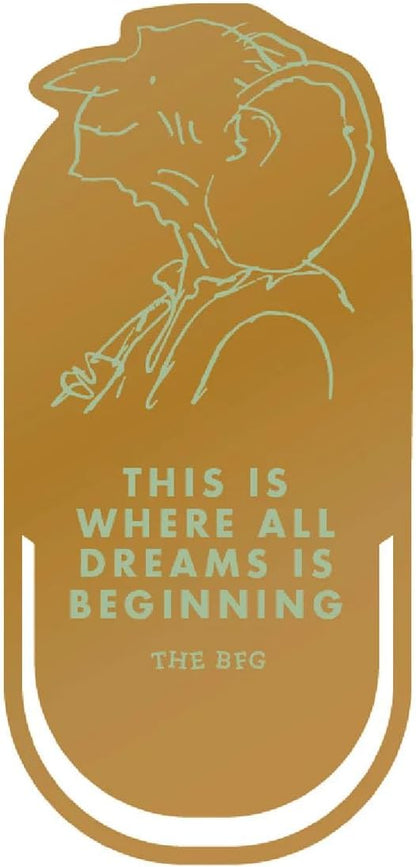 Half Moon Bay Dreams is Beginning - Roald Dahl - The BFG Bronze Tone 2.8 x 2.1 Inch Zinc Alloy/Enamel Bookmark Paper Clip