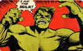 Marvel Comics HULK Retro Breakfast Board with German Text "I AM the HULK