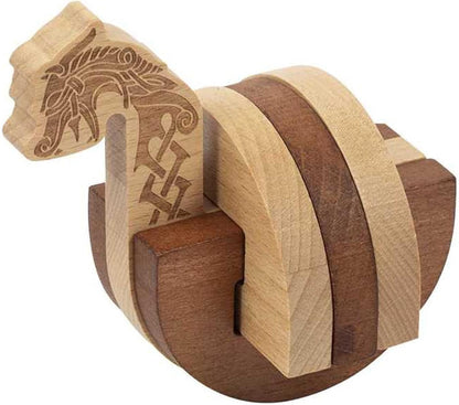 Viking Long Boat Wooden 3D Puzzle