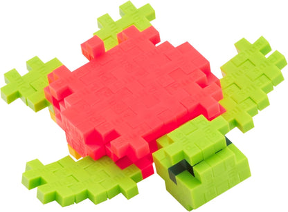 Plus-Plus 4327 Geniaal bouwspeelgoed, zeeschildpad, creatieve bouwstenen tube, bouwstenenset voor kinderen vanaf 5 jaar, 100 delen