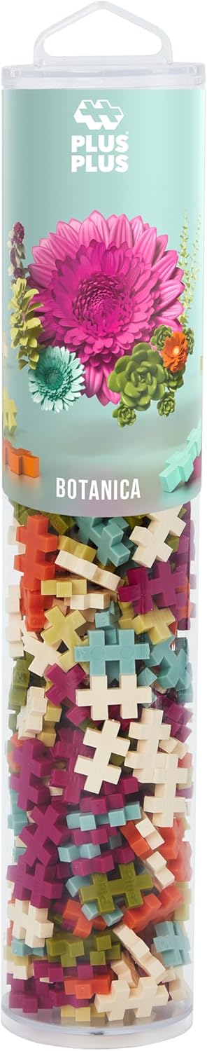 Plus-Plus 4329 Ingenioso Juguete de construcción, botánica, Mezcla de Colores, Tubo de construcción Creativo, Juego de Bloques de construcción para niños a Partir de 5 años, 240 Piezas