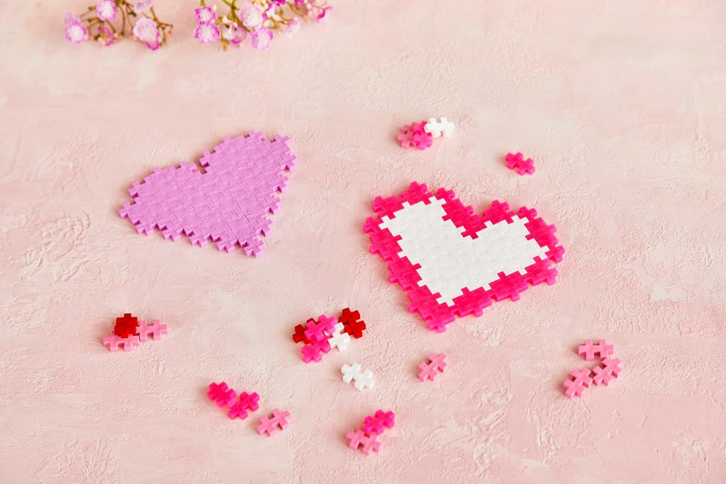 Plus-Plus 4330 Geniaal bouwspeelgoed, kleurenmix Ik hou van jou, creatieve bouwstenen tube, bouwstenenset voor kinderen vanaf 5 jaar, 240 delen