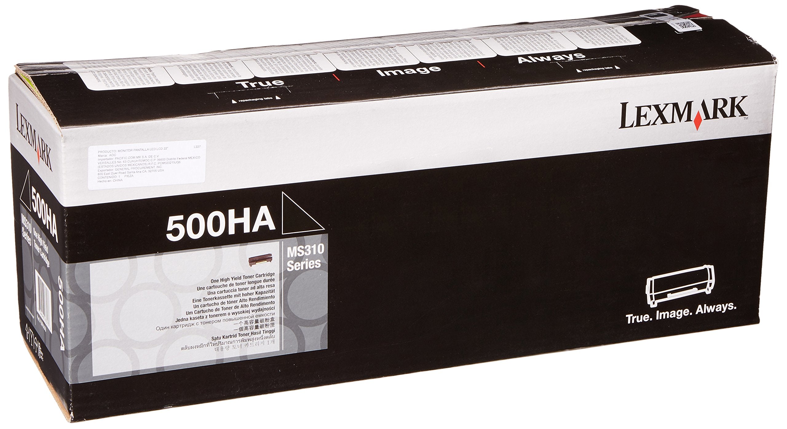 Lexmark Original Toner 50F0Ha0 Black 5000P 500Ha High Capacity Lexmark Ms310D 31