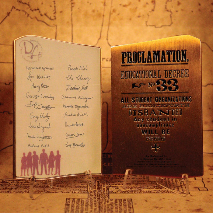 FaNaTtik Harry Potter Dumbledore's Army Metall Linsenrasterbarren