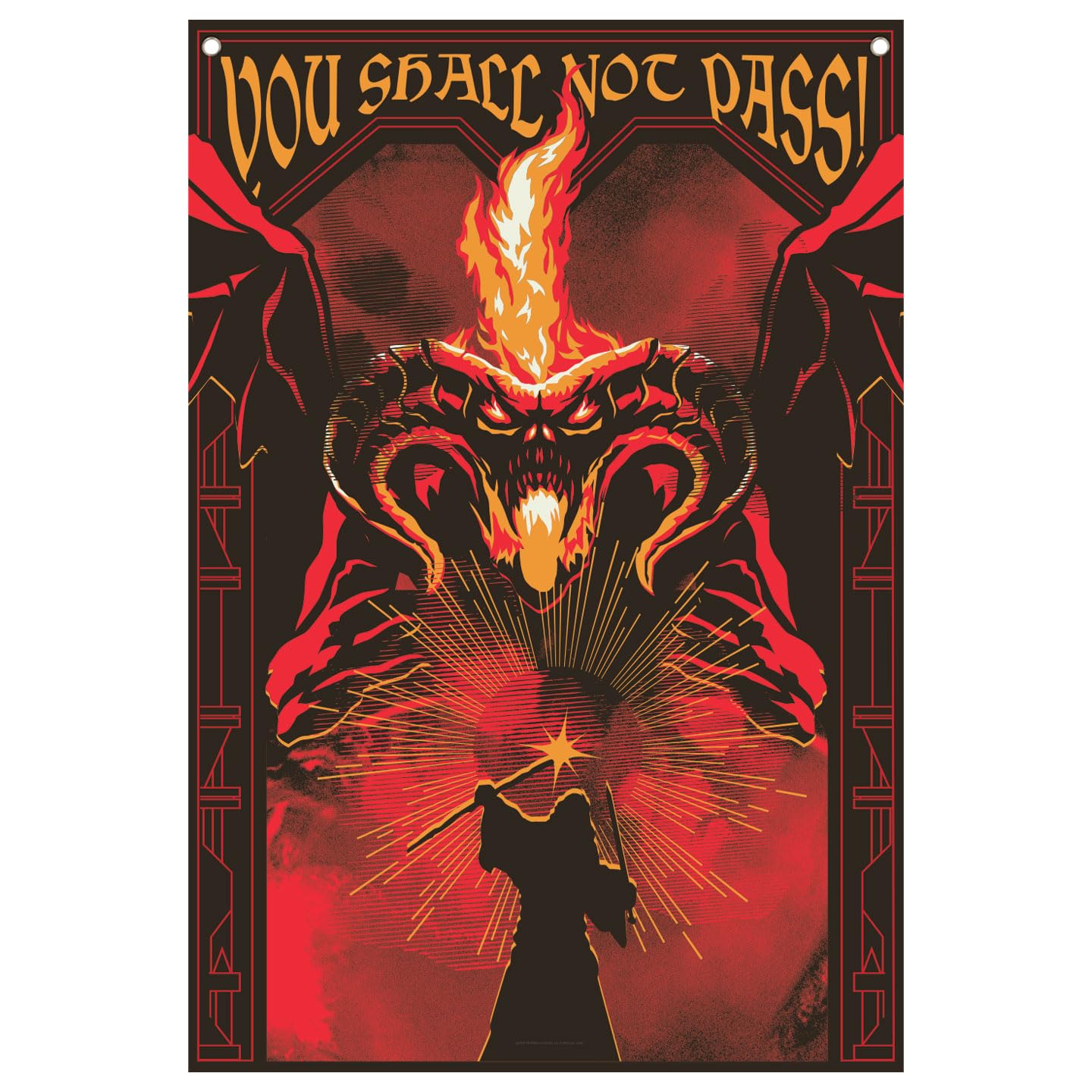 Lord Of The Rings Wall Banner You Shall Not Pass! 125 X 85 Cm