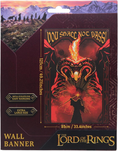Lord Of The Rings Wall Banner You Shall Not Pass! 125 X 85 Cm