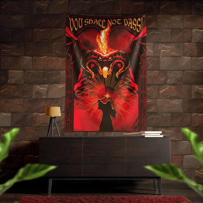 Lord Of The Rings Wall Banner You Shall Not Pass! 125 X 85 Cm