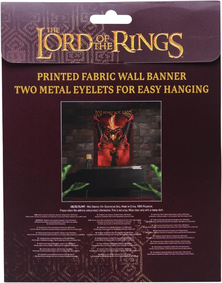 Lord Of The Rings Wall Banner You Shall Not Pass! 125 X 85 Cm