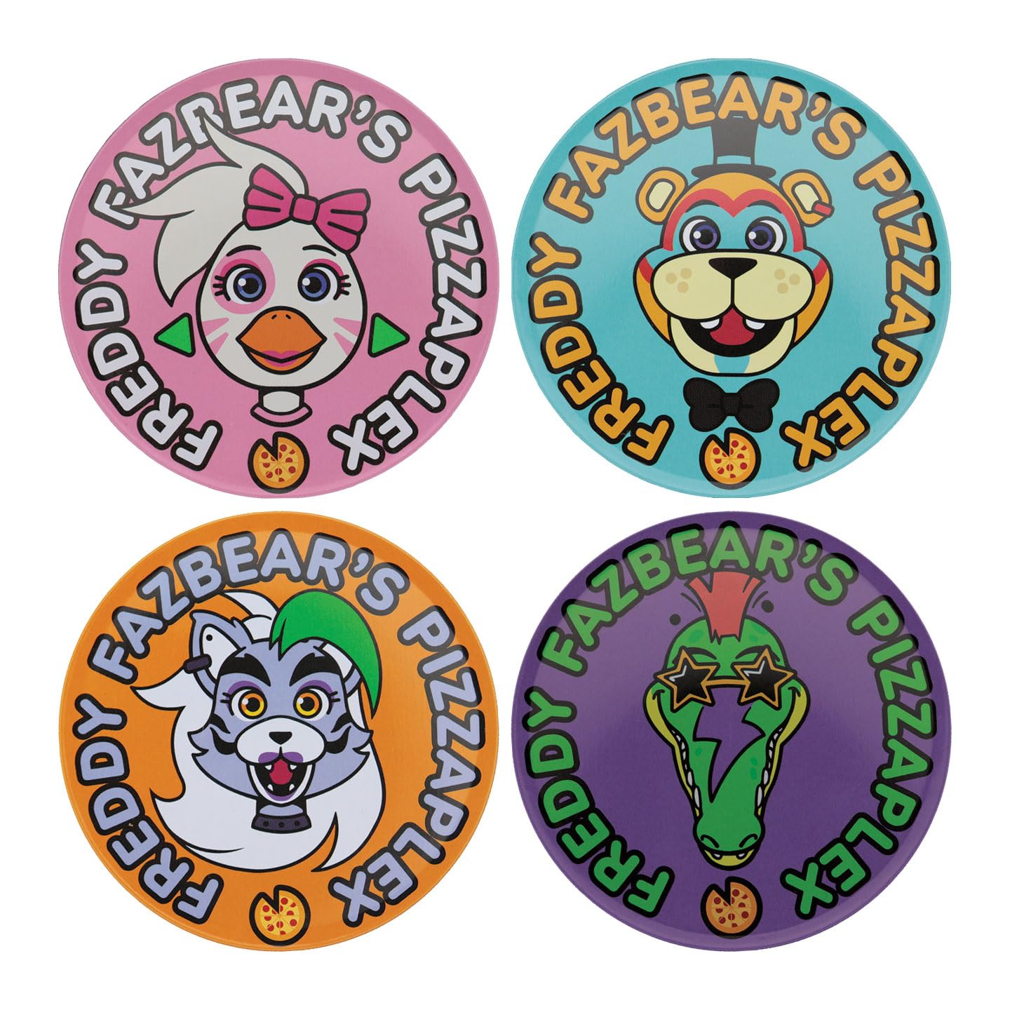 FIVE NIGHTS AT FREDDDYS - 4 Embossed Metal Coaster