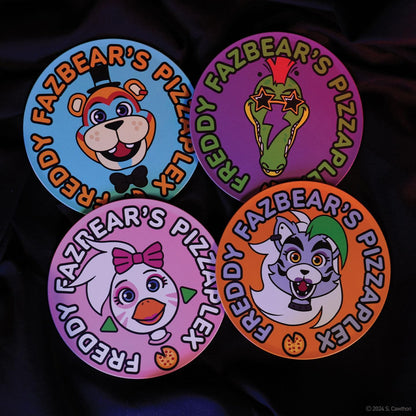 FIVE NIGHTS AT FREDDDYS - 4 Embossed Metal Coaster