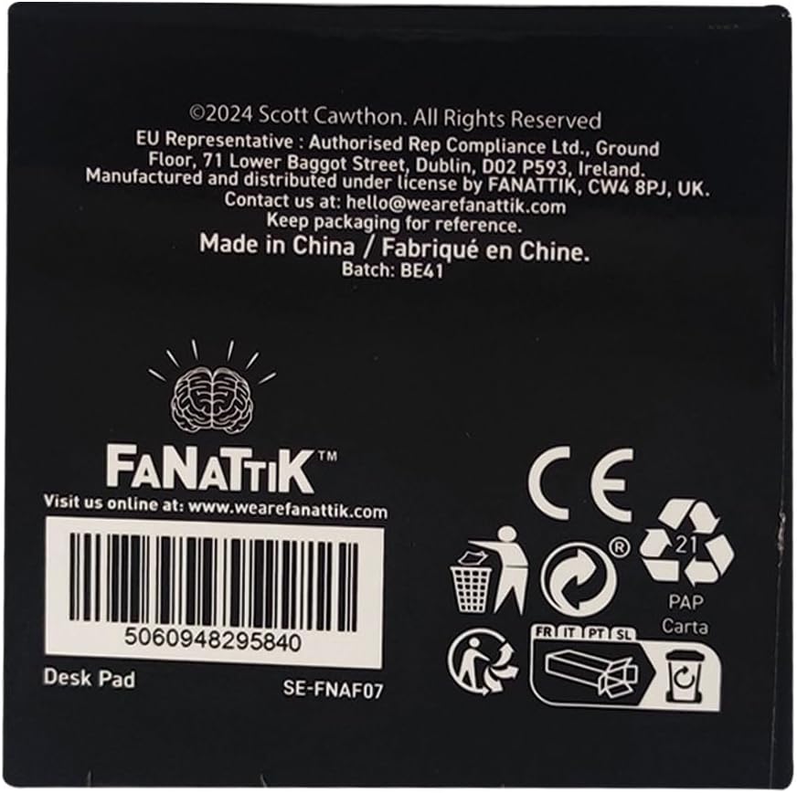FaNaTtik Five Nights at Freddy's Schreibtischunterlage und Untersetzer-Set