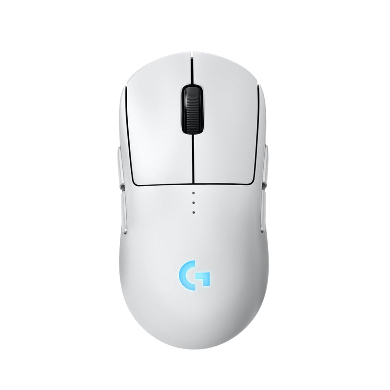 Logitech G PRO 2 LIGHTSPEED mouse da gaming wireless per destrimani o mancini, fino a 4 pulsanti laterali magnetici personalizzabili e commutabili, sensore da 44.000 DPI, USB-C, PC/Mac - Bianco