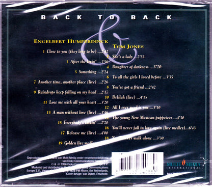 TOM JONES /ENGELBERT HUMPERDINCK/back to back
