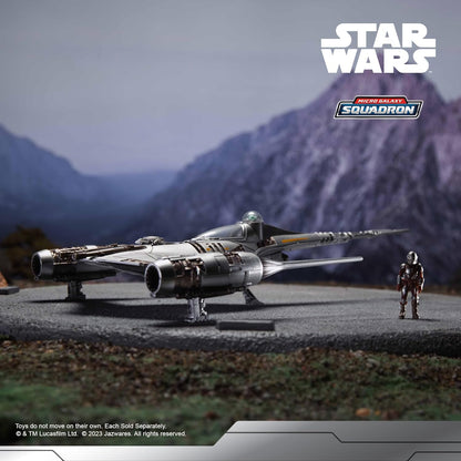 Star Wars Micro Galaxy Squadron The Mandalorian's N-1 Starfighter - Vehículo de Clase Starfighter de 13 cm con Accesorio de microfigura de 3 cm