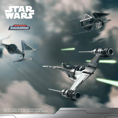 Star Wars Micro Galaxy Squadron The Mandalorian's N-1 Starfighter - Vehículo de Clase Starfighter de 13 cm con Accesorio de microfigura de 3 cm