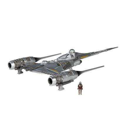 Star Wars Micro Galaxy Squadron The Mandalorian's N-1 Starfighter - Vehículo de Clase Starfighter de 13 cm con Accesorio de microfigura de 3 cm