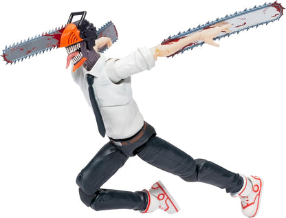 Total Anime KAZ0004 - Chainsaw Man – 16,5 cm große Figur mit austauschbarem Kopf und Armen Plus austauschbarem Mundstück