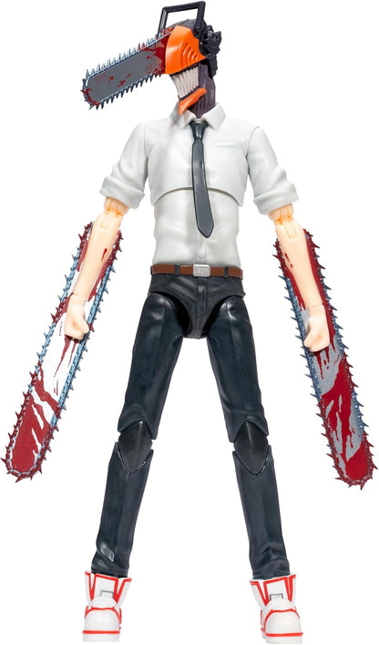 Total Anime KAZ0004 - Chainsaw Man – 16,5 cm große Figur mit austauschbarem Kopf und Armen Plus austauschbarem Mundstück