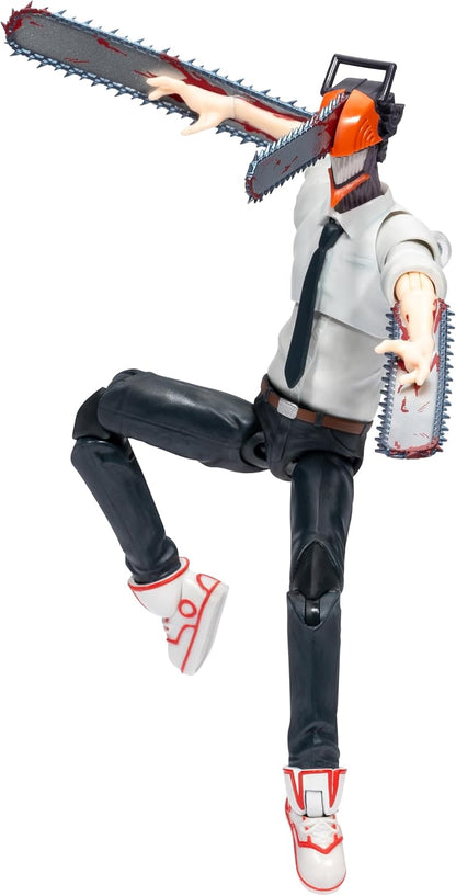 Total Anime KAZ0004 - Chainsaw Man – 16,5 cm große Figur mit austauschbarem Kopf und Armen Plus austauschbarem Mundstück
