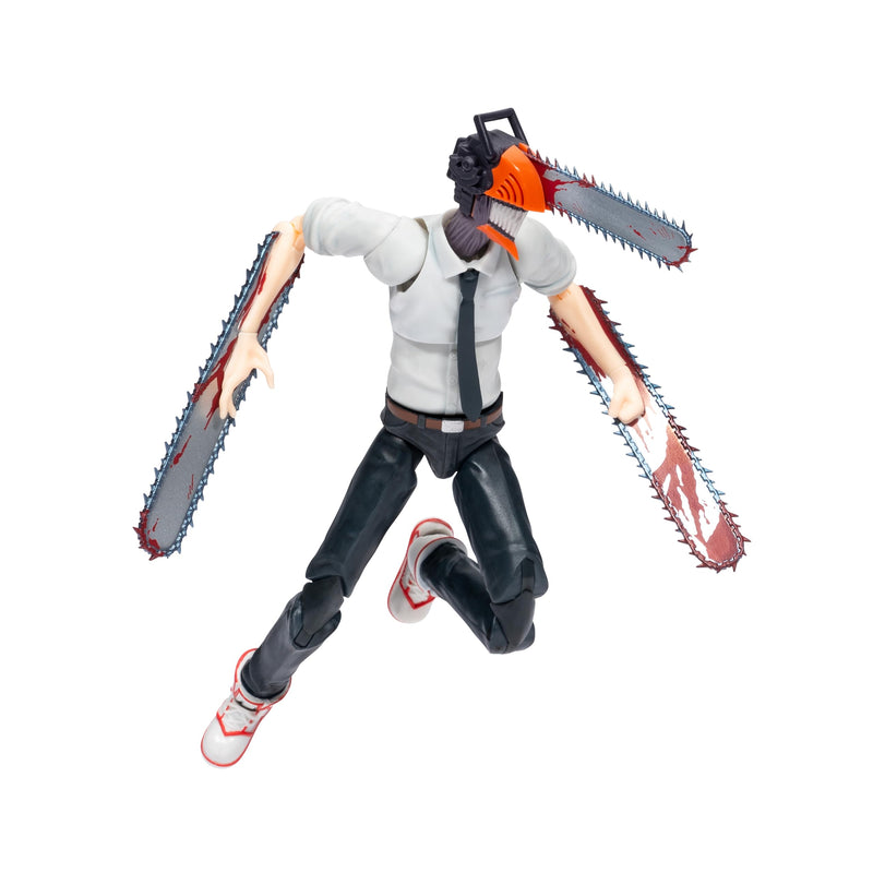 Total Anime KAZ0004 - Chainsaw Man – 16,5 cm große Figur mit austauschbarem Kopf und Armen Plus austauschbarem Mundstück