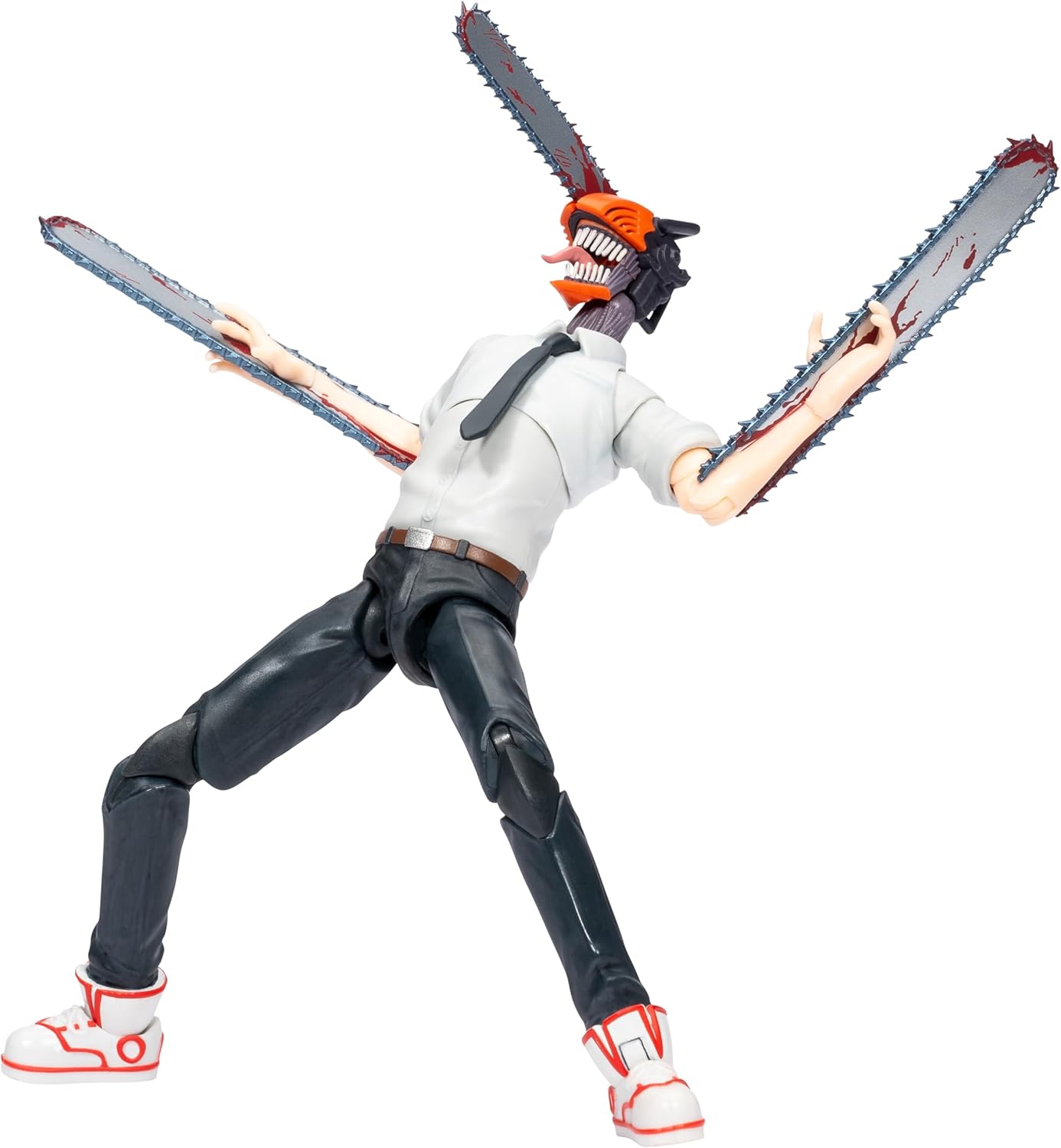 Total Anime KAZ0004 - Chainsaw Man – 16,5 cm große Figur mit austauschbarem Kopf und Armen Plus austauschbarem Mundstück