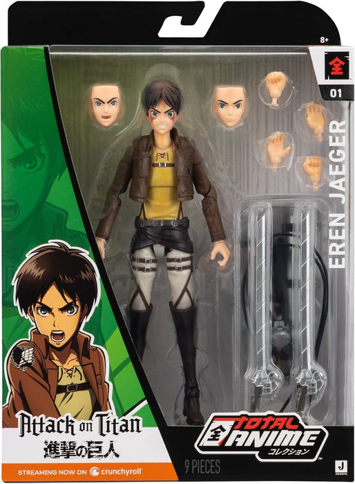 Total Anime Attack on Titan Actionfigur Eren Jaeger 17 cm