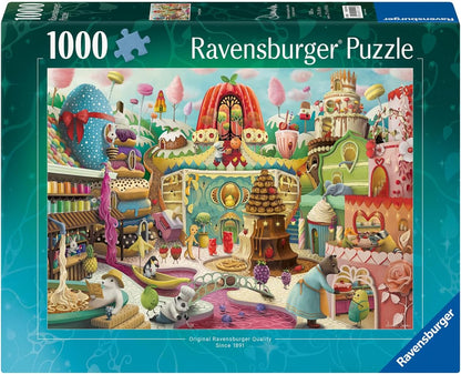 Ravensburger Sweet Street 1000 Piece by Artist Demelsa Puzzle | Unique Piece Design | Softclick Technology | Ideal Gift for Puzzle Enthusiasts