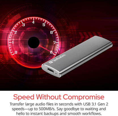 Verbatim Disco Duro Externo VX500 1 TB SSD