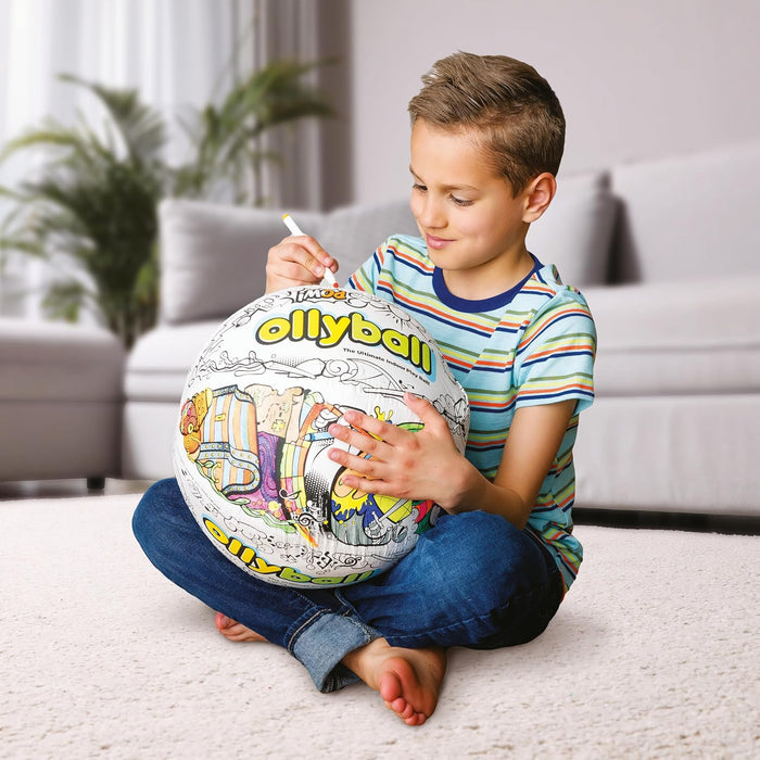 Ollyball, The Ultimate Indoor Play Ball for Kids and Parents, Colourable Ball, Suitable for Indoor and Outdoor Play
