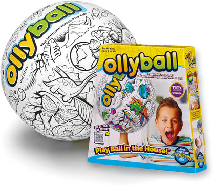 Ollyball, The Ultimate Indoor Play Ball for Kids and Parents, Colourable Ball, Suitable for Indoor and Outdoor Play