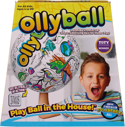 Ollyball, The Ultimate Indoor Play Ball for Kids and Parents, Colourable Ball, Suitable for Indoor and Outdoor Play