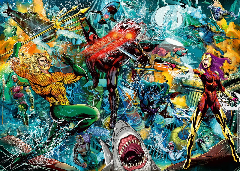 Ravensburger DC Collector's Edition Aquaman 1000 Piece Jigsaw Puzzle for Adults and Kids Age 12 Years Up