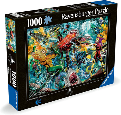 Ravensburger DC Collector's Edition Aquaman 1000 Piece Jigsaw Puzzle for Adults and Kids Age 12 Years Up