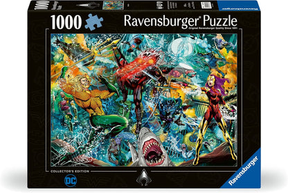 Ravensburger DC Collector's Edition Aquaman 1000 Piece Jigsaw Puzzle for Adults and Kids Age 12 Years Up