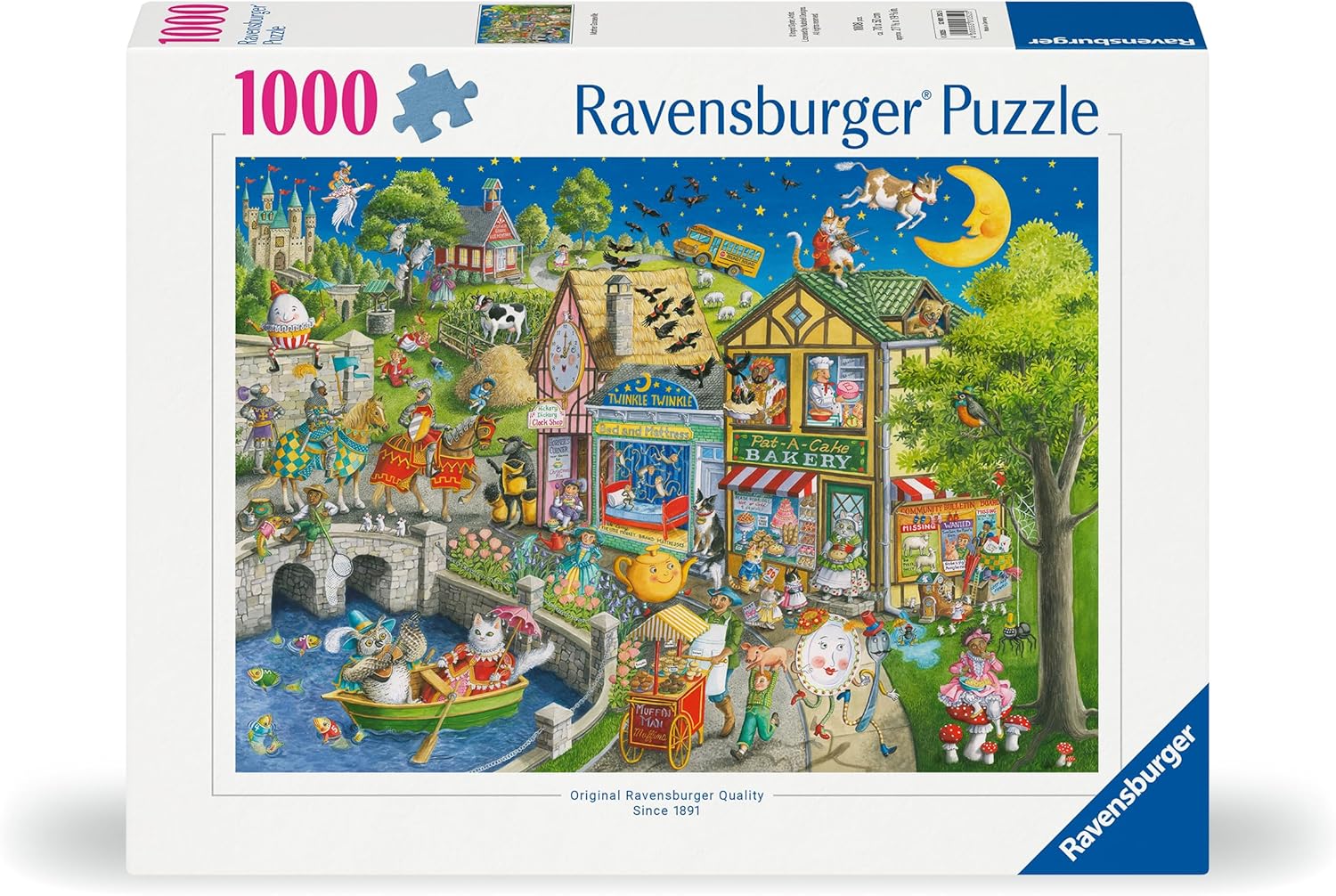 Ravensburger Mother Gooseville 1000 Piece Jigsaw Puzzle for Adults and Kids Age 12 Years Up