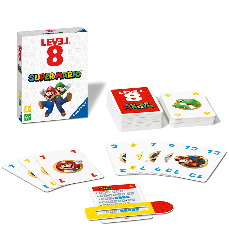 Ravensburger Super Mario Gifts and Toys - Level 8 Card Game for Kids and Adults Age 8 Years Up