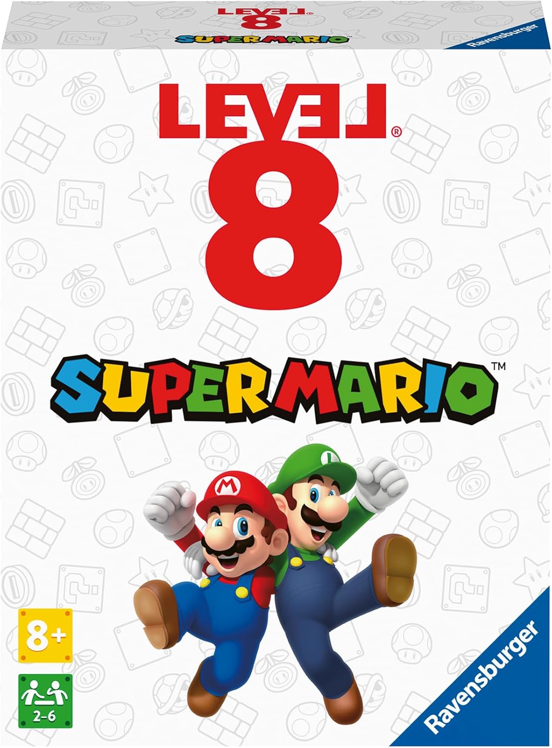 Ravensburger Super Mario Gifts and Toys - Level 8 Card Game for Kids and Adults Age 8 Years Up
