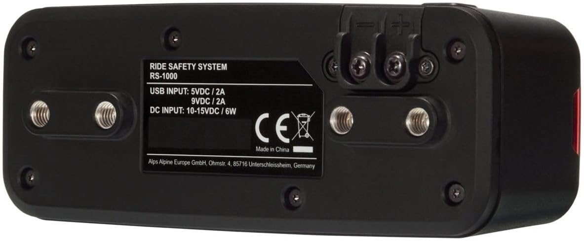 Alps Alpine - Smart Bike Camera Ride Safety System Rs 1000 Black