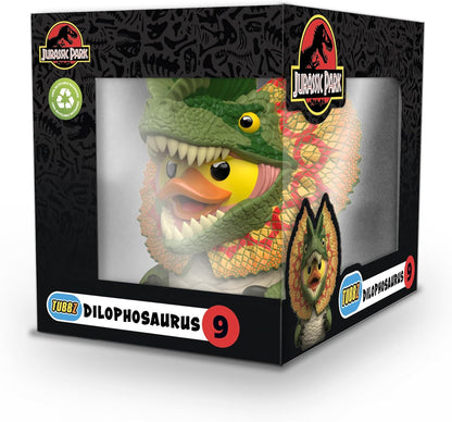 TUBBZ Box-Ausgabe Dilophosaurus Sammler-Vinyl-Gummiente Figur - Offizielles Jurassic Park Merchandise - Fernsehen, Filme & Videospiele