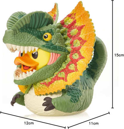 TUBBZ Box-Ausgabe Dilophosaurus Sammler-Vinyl-Gummiente Figur - Offizielles Jurassic Park Merchandise - Fernsehen, Filme & Videospiele