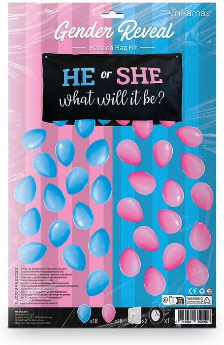 Gender Reveal Ballonnen Tas - Gender Reveal Balloon Bag Kit