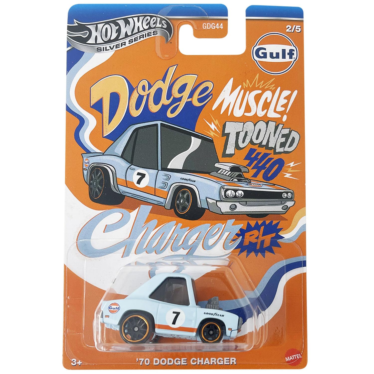 Hot Wheels Silver Series - Gulf 70 Dodge Charger/Toys