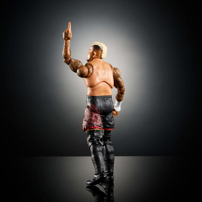 Mattel WWE Ultimate Edition Action Figure & Accessories, 6-inch Solo Sikoa Collectible Set, Swappable Heads & Hands, 30 Articulation Points
