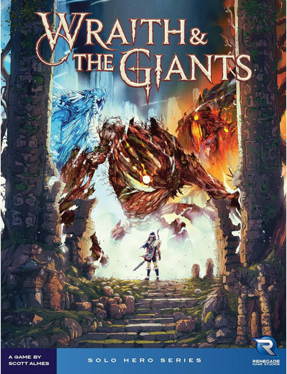 Renegade Games: Wraith & The Giants - A Solo Hero Series Game - A Solitaire Game of Epic Battles with Elemental Giants, Ages 14+, 1 Player, 30-45 Mins