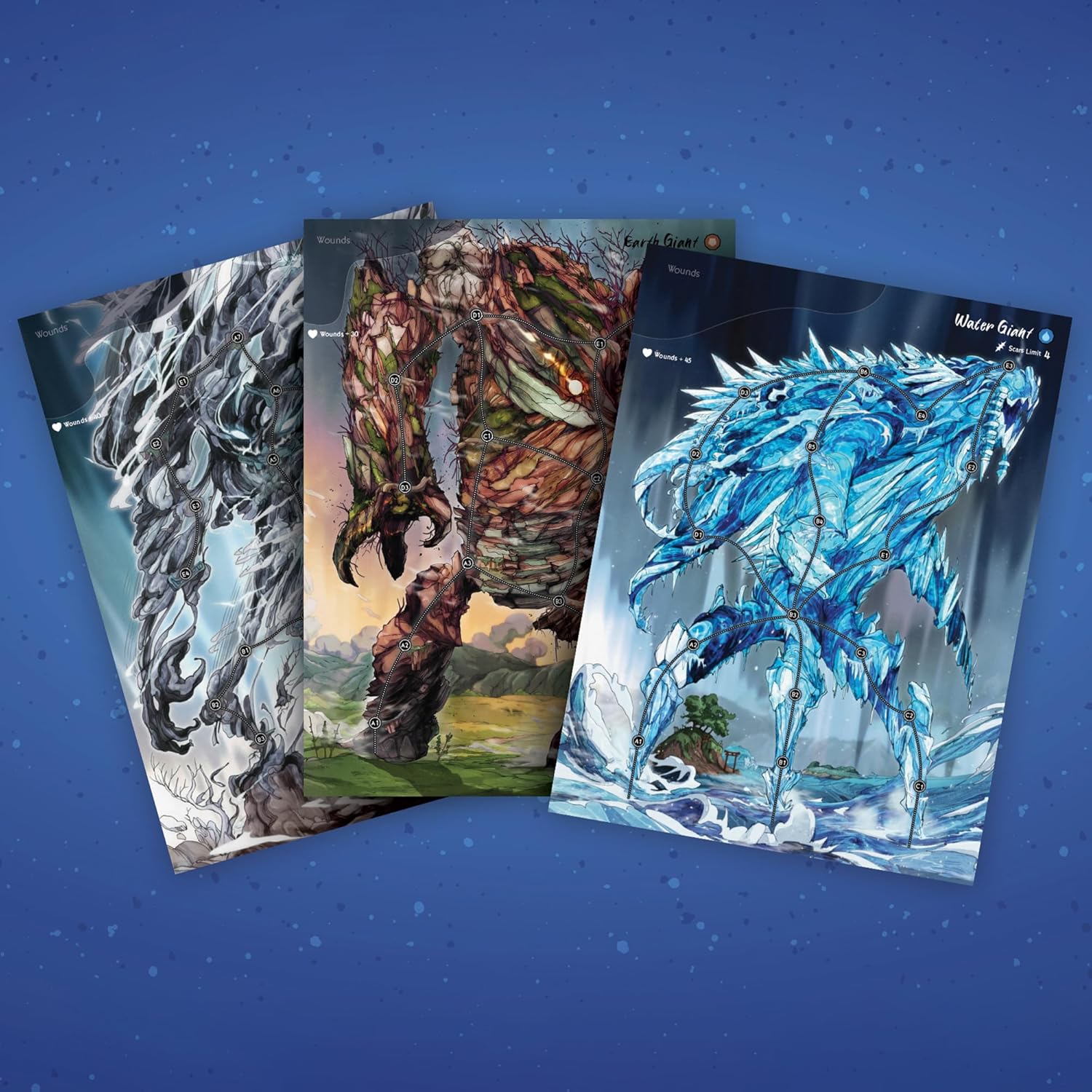 Renegade Games: Wraith & The Giants - A Solo Hero Series Game - A Solitaire Game of Epic Battles with Elemental Giants, Ages 14+, 1 Player, 30-45 Mins